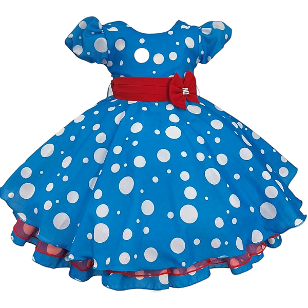 Vestido Azul de Poá