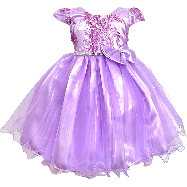 Vestido Festa Princesa Lilás
