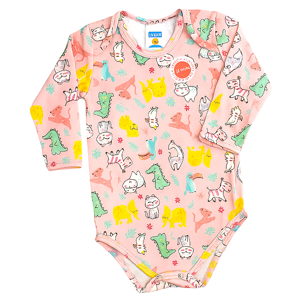 Body Térmico Bebê Zoo Rosa