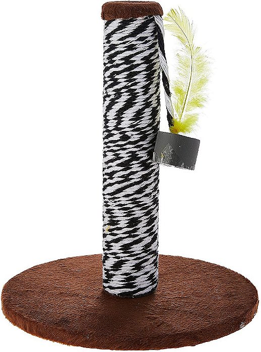 Arranhador Cat Crazy Mini Poste Marrom Pet Injet para Gatos