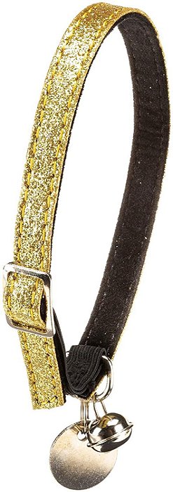 Ferplast Gat 5624 C10 e 31, Coleira para Gatos, com Elástico e Sininho Ferplast para Gatos