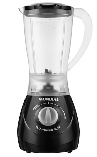 Liquidificador Mondial Ease Power 550W L-550-B 127V/60Hz .