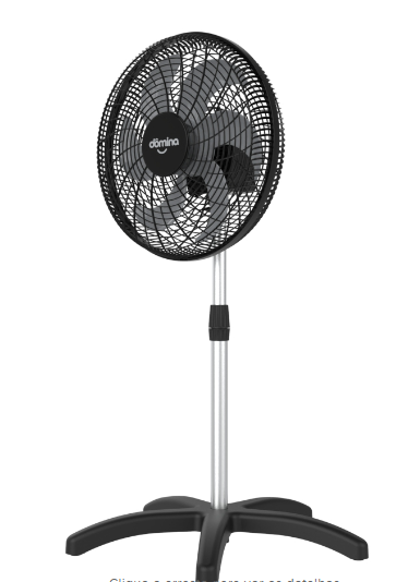 Ventilador Domina Oscilante Coluna 50 Cm 127 V Titanium