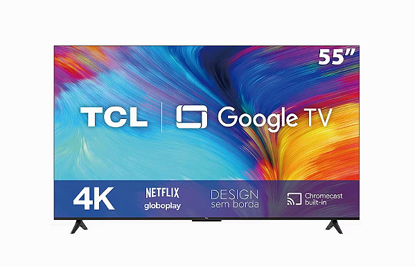 Tv 55P Tcl 4K Google Tv Wifi Comando De Voz 55P635