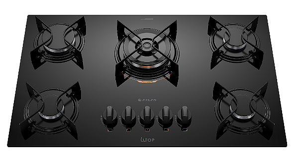 Cooktop Gas Atlas Utop 5Q Tc Pto