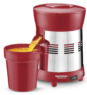 Extrator Mondial E-24 Bivolt Turbo 250W Red Premium