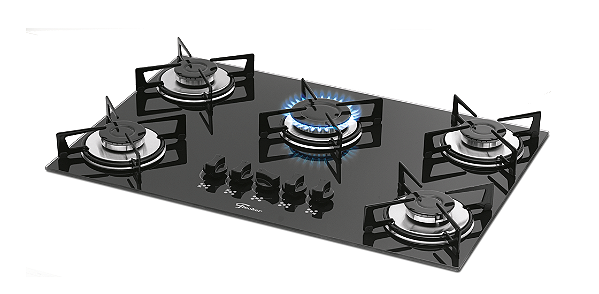 Fogao 5B Fischer Mesa Vidro Cooktop 1642-6985 Preto