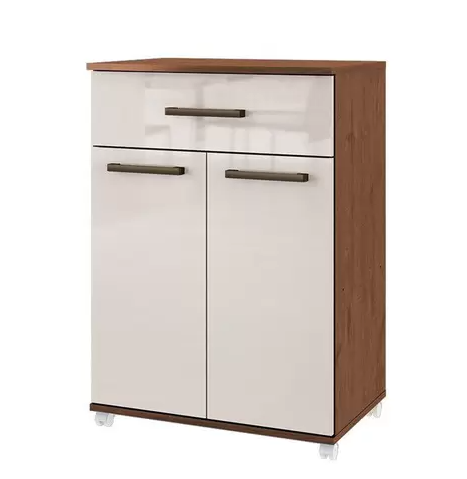 Armario Multiuso Zanzini C/ Rodizio Primor Natura/Off White