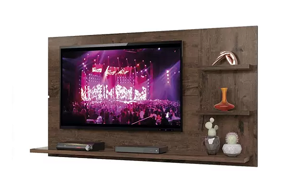 Painel Zanzini (1,60M) P/ Tv Ate 49' New Clean Jacaranda