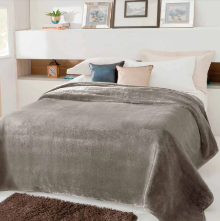 Cobertor Jolitex Kyor Plus Unicolor 1,80M X 2,20M Fendi