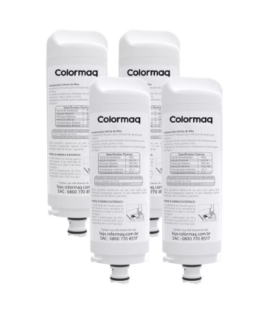 Kit 4 Unidades Filtro Purificador Agua Colormaq