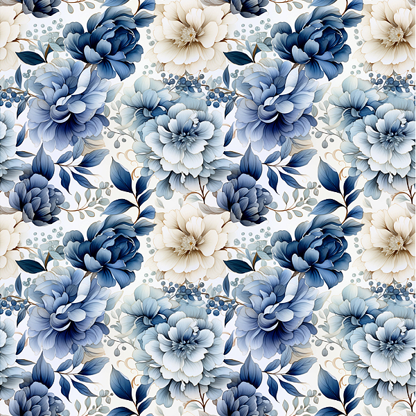 D495 - Devaneio Floral Azul 1