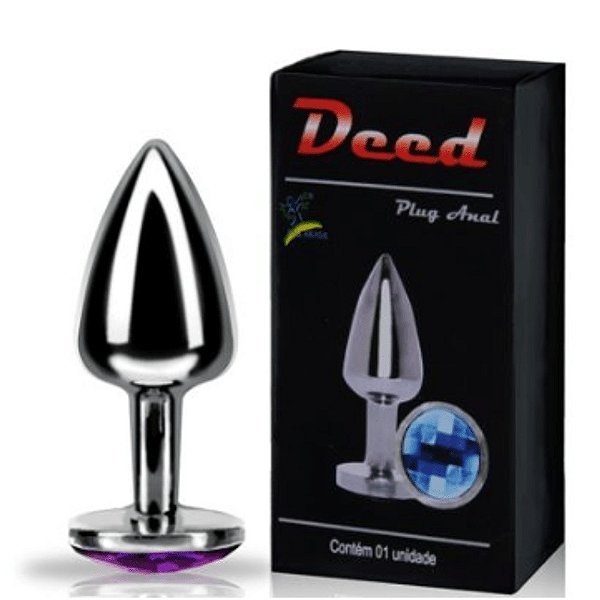 Plug Anal Deed Cromado Pau Brasil