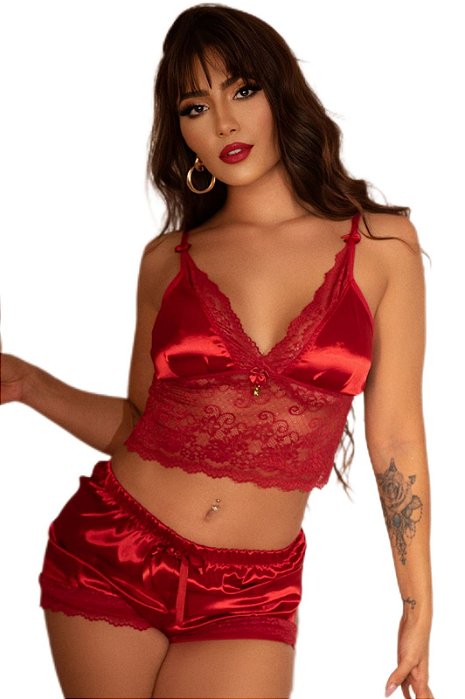 Baby Doll Niobe Vermelho
