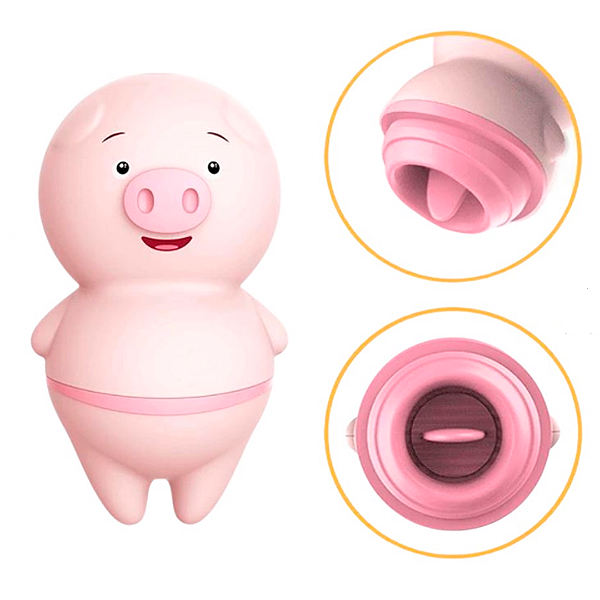 Vibrador Estimulador Clitóris Massageador Língua Porco Usb