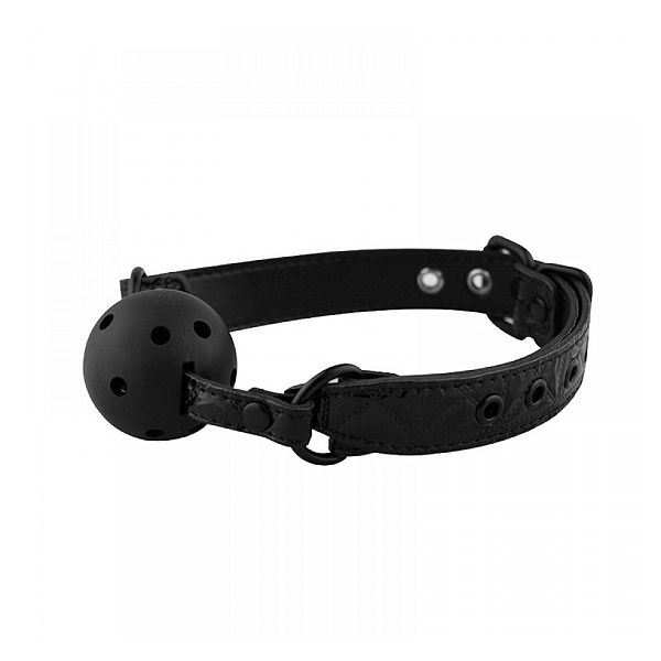 Mordaça Bola Ball Gag Preta Sadomasoquismo Sado Bdsm Preta