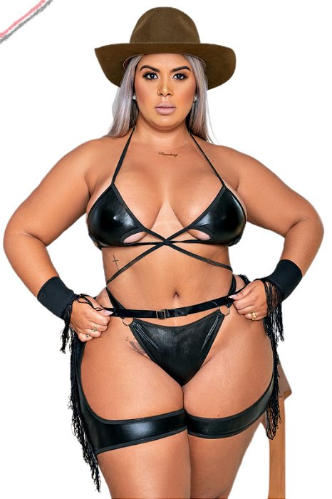 Fantasia Erótica Boiadeira Sexy Plus Size