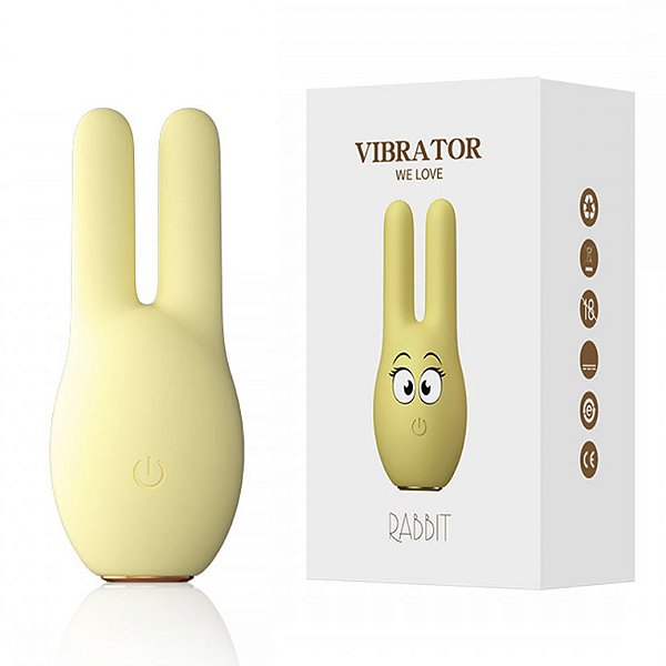 Mini Vibrador Em Formato De Coelho Com 10 Modos De Vibração