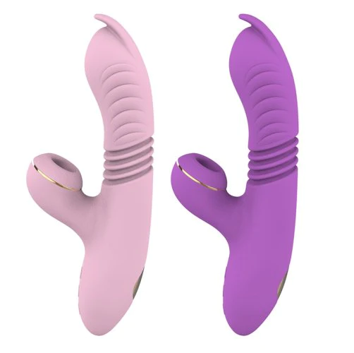 Vibrador Vai E Vem + Sugador De Clitóris Usc Prova Dagua