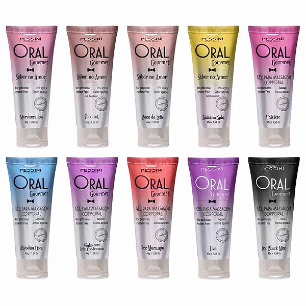 Oral Gourmet Sabor No Amor Gel Comestível 45G Pessini