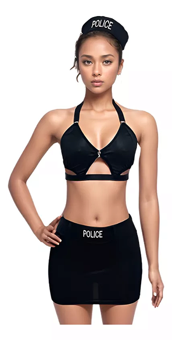 Fantasia Policial De Carnaval Halloween Bope Feminina Adulto Adicionar aos favoritos