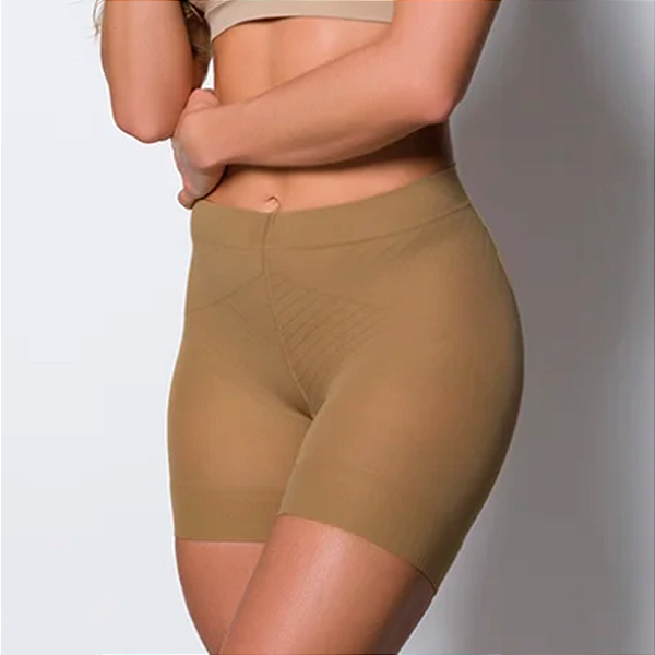 Short Modelador Slim Com Elastano Levanta Bumbum Compressão