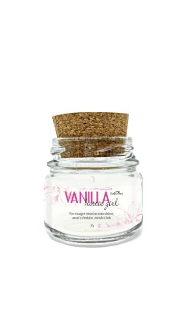 Creme De Massagem Corporal Em Formato De Vela Vanilla