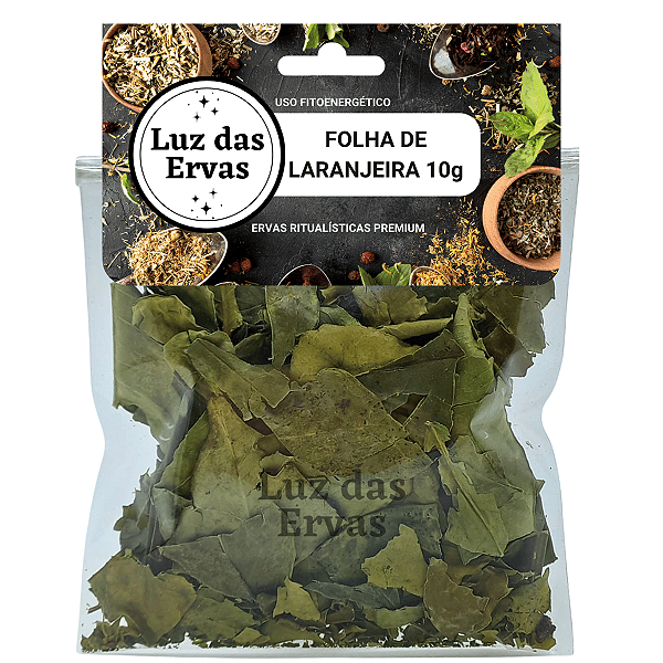 Folha de Laranjeira 10g (kit com 5 unidades)