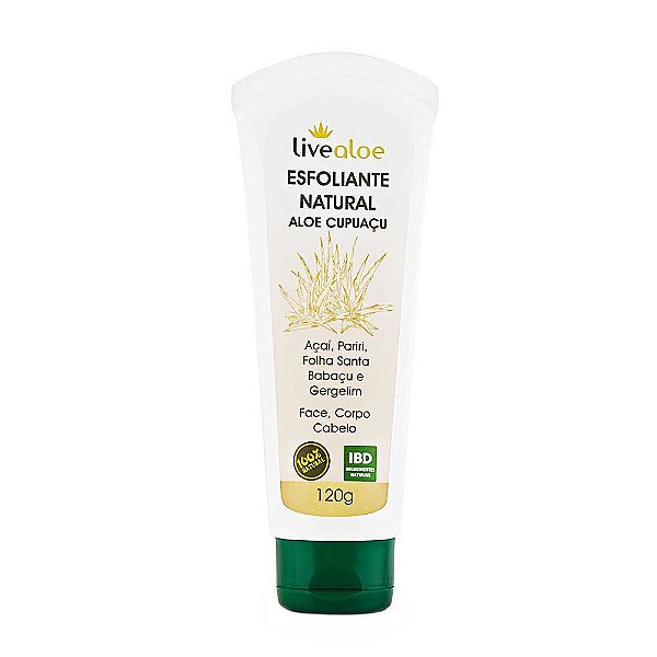 Esfoliante Natural Aloe Cupuaçu Livealoe 120ml