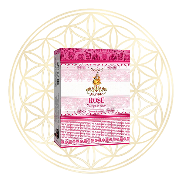 Incenso Goloka Cone Linha Ayurvedic - Rose