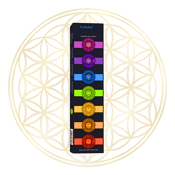 Incenso Goloka Vareta Linha Black - Chakra