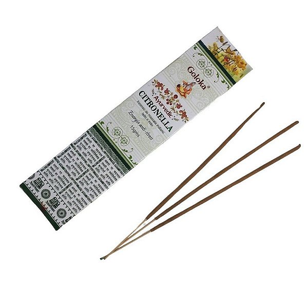 Incenso Goloka Ayurvedic - Citronella – Energia anti-stress