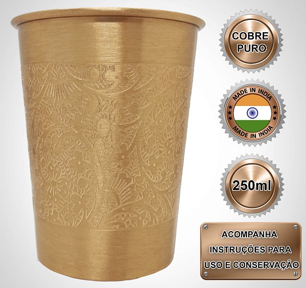 Copo De Cobre Arabesco FLUIR 250ML