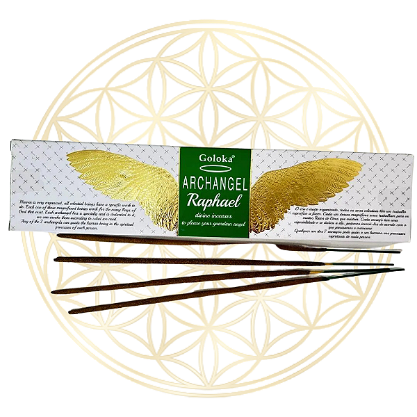 Incenso Goloka Vareta Linha Arcanjos - Rafael