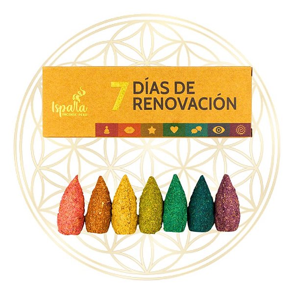 Incenso Ispalla Cone 7 Dias de Renovação Palo Santo Peruano