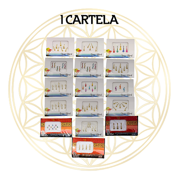 BINDI'S INDIANOS VARIADOS - 1 CARTELA