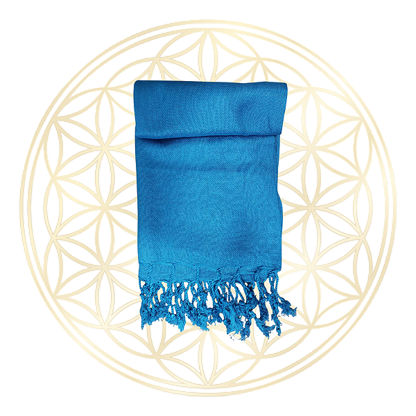 Pashmina | Echarpe | Cashmere Indiana Lisa 100% Viscose - Celeste