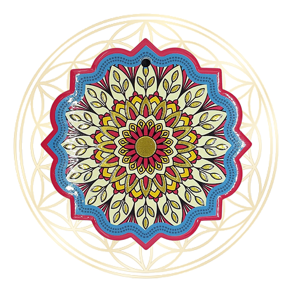 Enfeite de Porcelana Mandala - Modelo 4