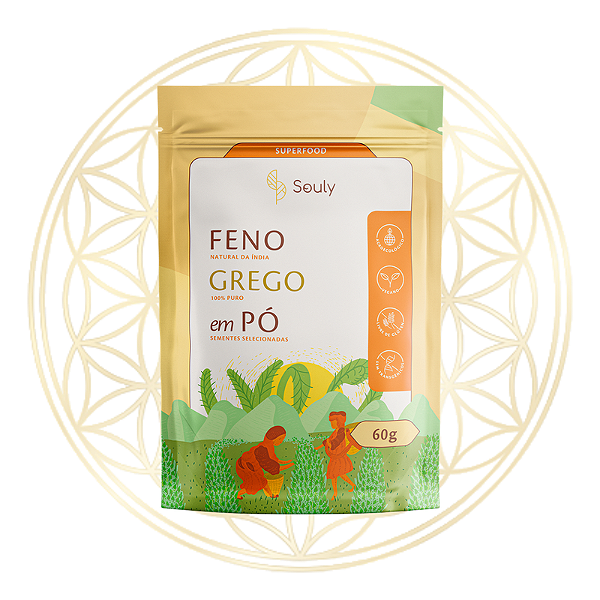 Feno Grego em Pó Importado Souly 60g