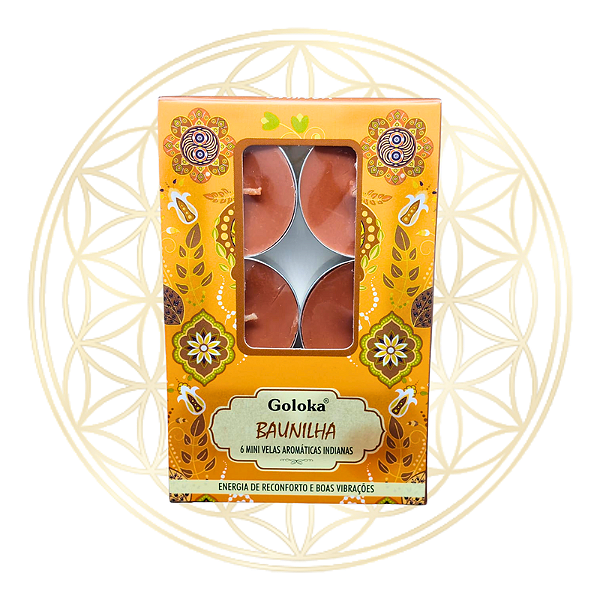 Vela Aromática P/ Rechaud Indiana Goloka - BAUNILHA