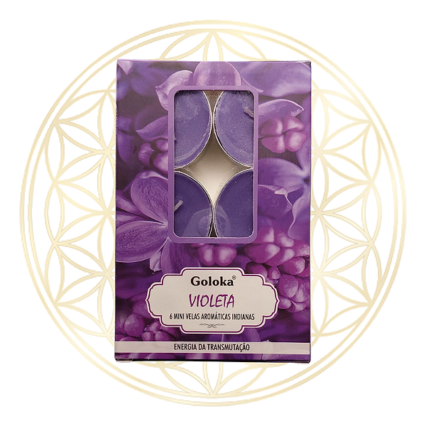 Vela Aromática P/ Rechaud Indiana Goloka - VIOLETA