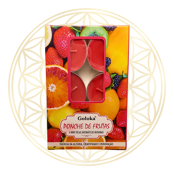 Vela Aromática P/ Rechaud Indiana Goloka - PONCHE DE FRUTAS