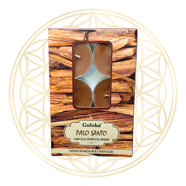 Vela Aromática P/ Rechaud Indiana Goloka - PALO SANTO