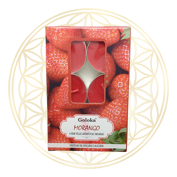 Vela Aromática P/ Rechaud Indiana Goloka - MORANGO