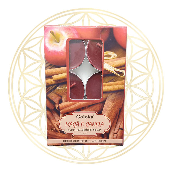 Vela Aromática P/ Rechaud Indiana Goloka - MAÇÃ E CANELA