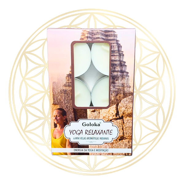 Vela Aromática P/ Rechaud Indiana Goloka - YOGA RELAXANTE