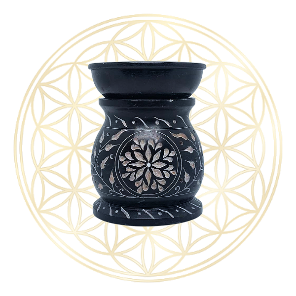 Rechaud Pedra Sabão G  - PRETO