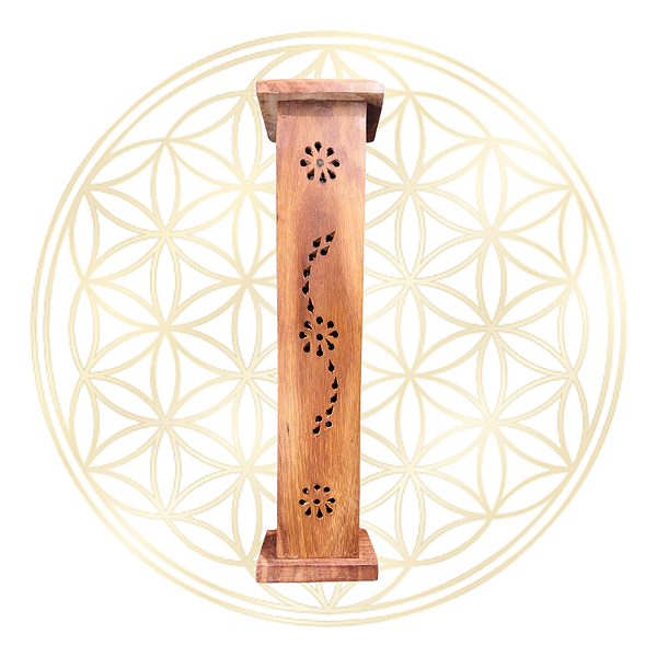 Incensário Torre Madeira Premium - Quadrado