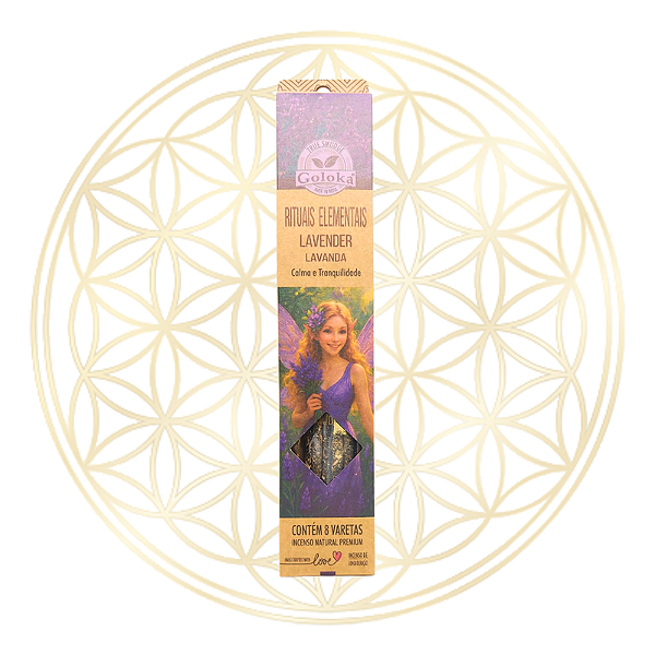 Incenso Goloka Vareta Linha Rituais Elementais - LAVANDA