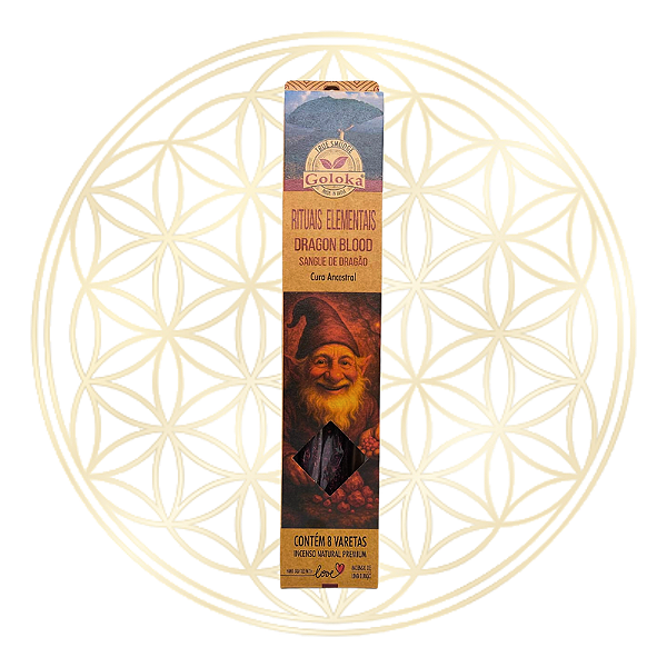 Incenso Goloka Vareta Linha Rituais Elementais - DRAGON BLOOD